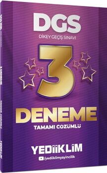 Yediiklim Yayınları DGS Tamamı Çözümlü 3 Yıldız Deneme