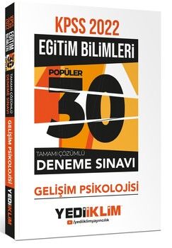 Yediiklim Yayınları 2022 KPSS Eğitim Bilimleri Gelişim Psikolojisi Tamamı Çözümlü 30 Popüler Deneme