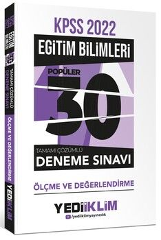 Yediiklim Yayınları 2022 KPSS Eğitim Bilimleri Tamamı Çözümlü Süper 5 li Deneme