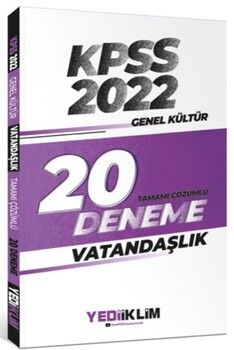 Yediiklim Yayınları 2022 KPSS Genel Kültür ÖSYM Ne Sorar Vatandaşlık Video Destekli Konu Anlatımı