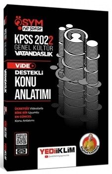 Yediiklim Yayınları 2022 KPSS Genel Kültür ÖSYM Ne Sorar Vatandaşlık Video Destekli Konu Anlatımı