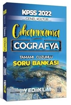 Yediiklim Yayınları 2022 KPSS Cihannüma Genel Kültür Coğrafya Tamamı Çözümlü Soru Bankası