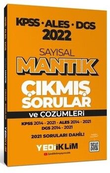 Yediiklim Yayınları 2022 KPSS ALES DGS Sayısal Mantık Tamamı Çözümlü Çıkmış Sorular