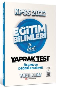 Yediiklim Yayınları 2022 KPSS Eğitim Bilimleri Ölçme ve Değerlendirme Çek Kopart Yaprak Test