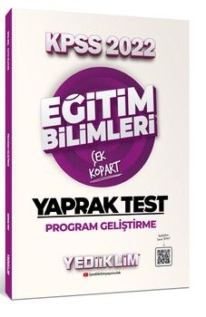 Yediiklim Yayınları 2022 KPSS Eğitim Bilimleri Program Geliştirme Çek Kopart Yaprak Test