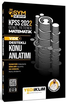 Yediiklim Yayınları 2022 KPSS Genel Yetenek Ösym Ne Sorar Matematik Video Destekli Konu Anlatımı