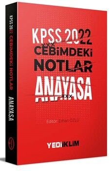 Yediiklim Yayınları 2022 KPSS Cebimdeki Notlar Anayasa Kitapçığı