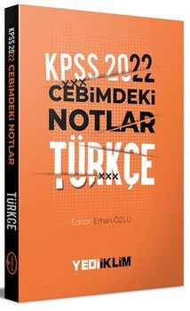 Yediiklim Yayınları 2022 KPSS Cebimdeki Notlar Türkçe Kitapçığı
