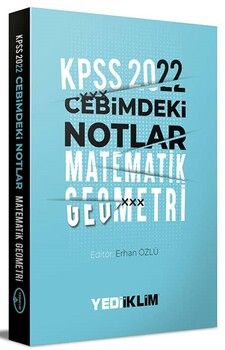  Yediiklim Yayınları 2022 KPSS Cebimdeki Notlar Matematik Geometri Kitapçığı