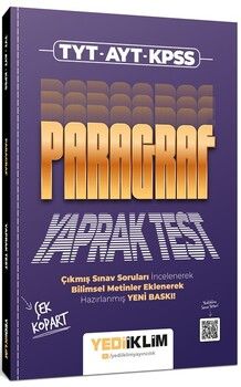 Yediiklim Yayınları TYT AYT KPSS Paragraf Çek Kopart Yaprak Test