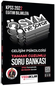 Yediiklim Yayınları 2022 KPSS Eğitim Bilimleri Ösym Ne Sorar Gelişim Psikolojisi Tamamı Çözümlü Soru Bankası