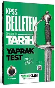 Yediiklim Yayınları KPSS Genel Kültür Belleten Tarih Çek Kopart Yaprak Test