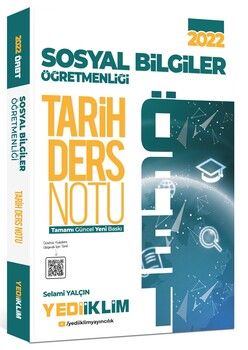 Yediiklim Yayınları 2022 ÖABT Sosyal Bilgiler Öğretmenliği Tarih Ders Notu