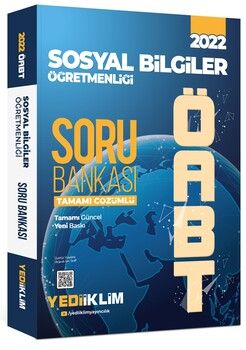 Yediiklim Yayınları 2022 ÖABT Sosyal Bilgiler Öğretmenliği Tamamı Çözümlü Soru Bankası