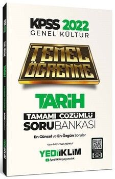 Yediiklim Yayınları 2022 KPSS Tarih Temel Öğrenme Soru Bankası