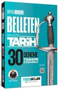 Yediiklim Yayınları KPSS Lisans Genel Kültür Belleten Tarih Tamamı Çözümlü 30 Deneme