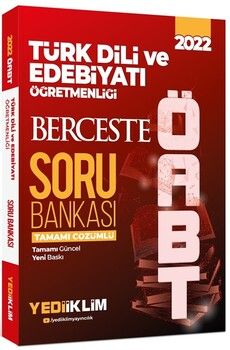 Yediiklim Yayınları 2022 ÖABT Türk Dili ve Edebiyatı Öğretmenliği Berceste Tamamı Çözümlü Soru Bankası
