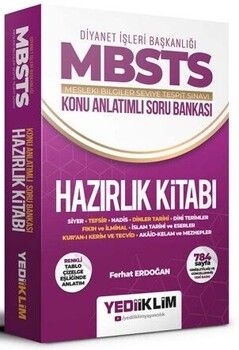 Yediiklim Yayınları Diyanet İşleri Başkanlığı Mesleki Bilgiler Seviye Tespit Sınavı MBSTS Konu Anlatımlı Soru Bankası Hazırlık K