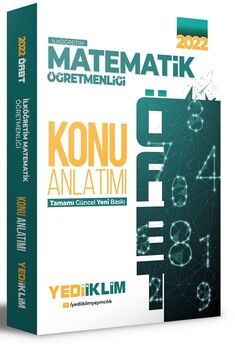 Yediiklim Yayınları 2022 ÖABT İlköğretim Matematik Öğretmenliği Konu Anlatımı