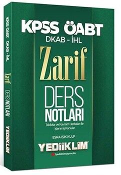 Yediiklim Yayınları ÖABT DKAP İHL Zarif Ders Notları