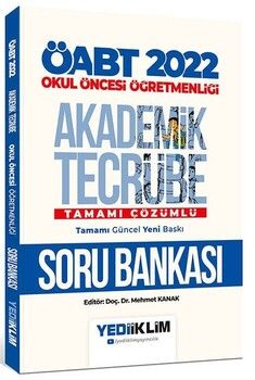 Yediiklim Yayınları 2022 ÖABT Okul Öncesi Öğretmenliği Akademik Tecrübe Tamamı Çözümlü Soru Bankası