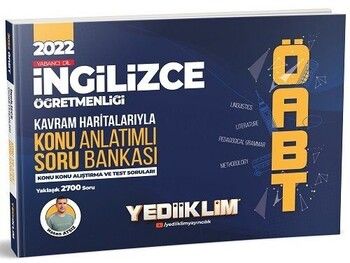 Yediiklim Yayınları 2022 ÖABT İngilizce Öğretmenliği Kavram Haritalarıyla Konu Anlatımlı Soru Bankası