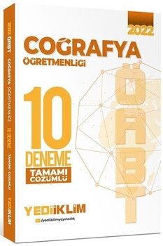 Yediiklim Yayınları 2022 ÖABT Coğrafya Öğretmenliği 10 Deneme
