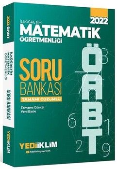 Yediiklim Yayınları 2022 ÖABT İlköğretim Matematik Öğretmenliği Soru Bankası