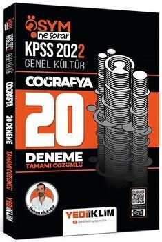 Yediiklim Yayınları 2022 KPSS Coğrafya ÖSYM Ne Sorar 20 Deneme