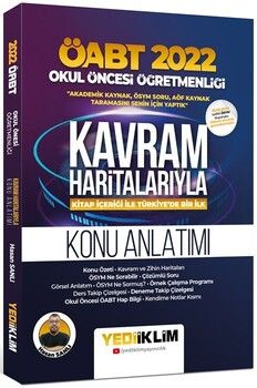 Yediiklim Yayınları 2022 ÖABT Okul Öncesi Kavram Haritalarıyla Konu Anlatımı