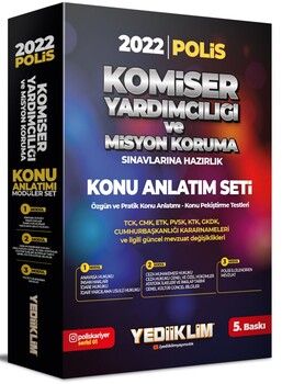 Yediiklim Yayınları 2022 Komiser Yardımcılığı ve Misyon Koruma Sınavlarına Hazırlık Konu Anlatımlı Modüler Set