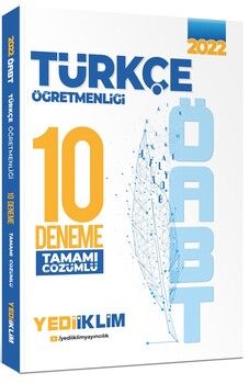 Yediiklim Yayınları 2022 ÖABT Türkçe Öğretmenliği Tamamı Çözümlü 10 Deneme