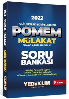 Yediiklim Yayınları 2022 POMEM Mülakat Sınavlarına Hazırlık Soru Bankası