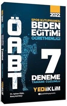 Yediiklim Yayınları 2022 ÖABT Beden Eğitimi Öğretmenliği Spor Kütüphanesi Tamamı Çözümlü 7 Deneme