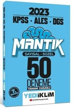 Yediiklim Yayınları 2023 KPSS ALES DGS Sayısal Sözel Mantık Tamamı Çözümlü 50 Deneme