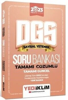 Yediiklim Yayınları 2023 Prestij Serisi DGS Sayısal Yetenek Tamamı Çözümlü Soru Bankası