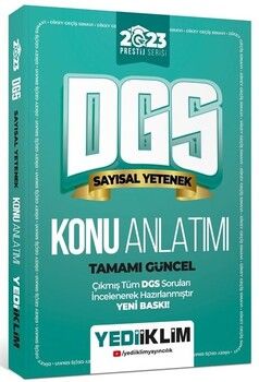 Yediiklim Yayınları 2023 Prestij Serisi Dgs Sayısal Yetenek Konu Anlatımı
