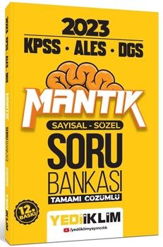 Yediiklim Yayınları 2023 KPSS ALES DGS Sayısal Sözel Mantık Tamamı Çözümlü Soru Bankası