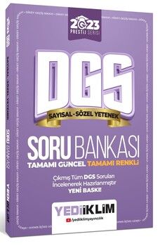 Yediiklim Yayınları 2023 Prestij Serisi Dgs Sayısal Sözel Yetenek Soru Bankası