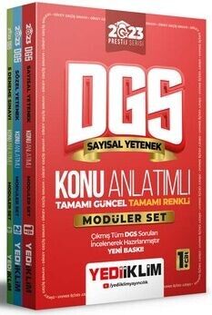 Yediiklim Yayınları 2023 Prestij Serisi DGS Konu Anlatımlı Modüler Set