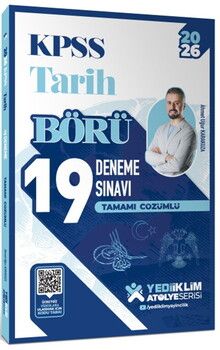 Yediiklim Yayınları 2026 KPSS Börü Tarih Tamamı Çözümlü 19 Deneme Sınavı