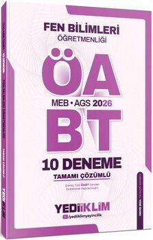 Yediiklim Yayınları 2026 MEB AGS Fen Bilimleri Öğretmenliği Tamamı Çözümlü 10 Deneme