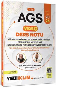 Yediiklim Yayınları 2026 MEB AGS Eğitim Bilimleri Eğitimin Felsefi Tarihi Sosyolojik Ekonomik Politik Temelleri Video Ders Notu