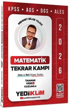  Yediiklim Yayınları 2026 KPSS AGS DGS ALES Matematik Tamamı Video Çözümlü Tekrar Kampı