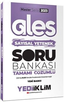 Yediiklim Yayınları 2023 Master Serisi Ales Sayısal Yetenek Tamamı Çözümlü Soru Bankası