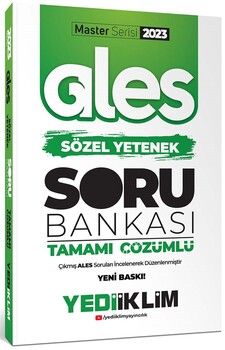 Yediiklim Yayınları 2023 Master Serisi Ales Sözel Yetenek Tamamı Çözümlü Soru Bankası