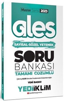 Yediiklim Yayınları 2023 Master Serisi Ales Sayısal Sözel Yetenek Tamamı Çözümlü Soru Bankası