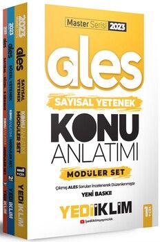 Yediiklim Yayınları 2023 Master Serisi Ales Konu Anlatımlı Modüler Set 3 Cilt