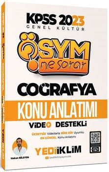 Yediiklim Yayınları 2023 KPSS Genel Kültür Ösym Ne Sorar Coğrafya Video Destekli Konu Anlatımı