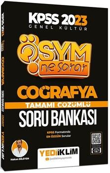 Yediiklim Yayınları 2023 KPSS Genel Kültür Ösym Ne Sorar Coğrafya Tamamı Çözümlü Soru Bankası